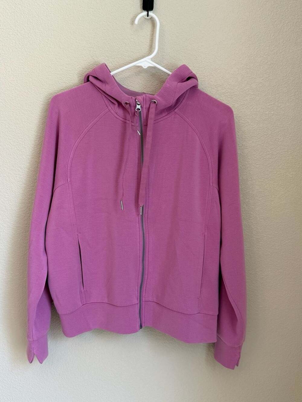 Spanx AirEssentials Full Zip Hoodie Lotus Pink Size L